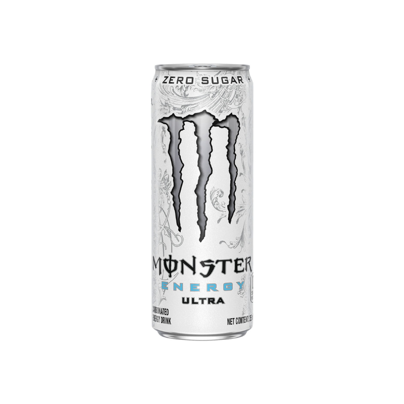 MONSTER ENERGY ULTRA (SILVER TOP / BLACK CAP)