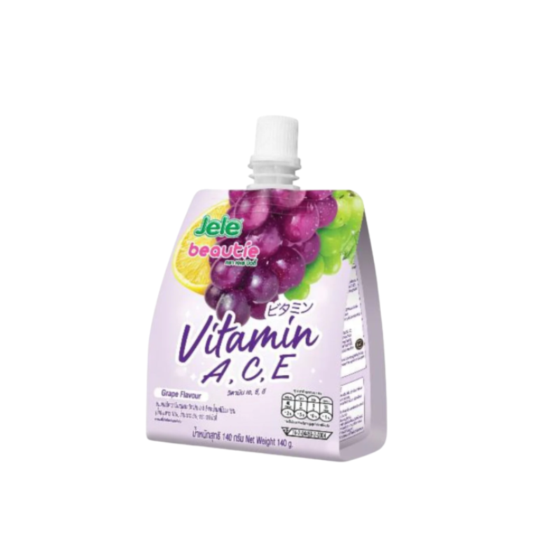 JELE BEAUTIE WITH VITAMIN A C E ( GRAPE ) (๐น๐ญ)