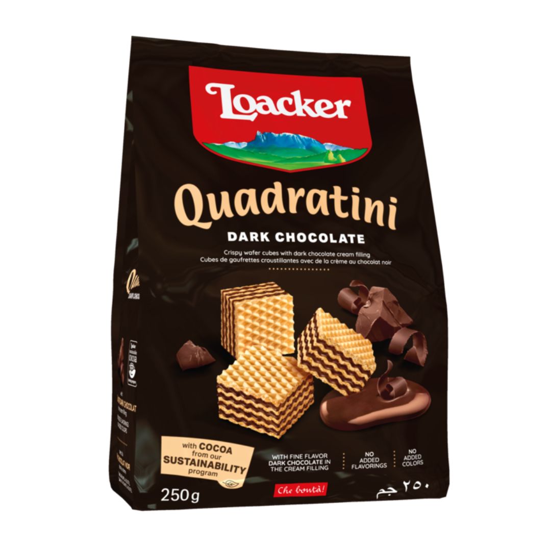 LOACKER QUADRATINI DARK CHOCOLATE