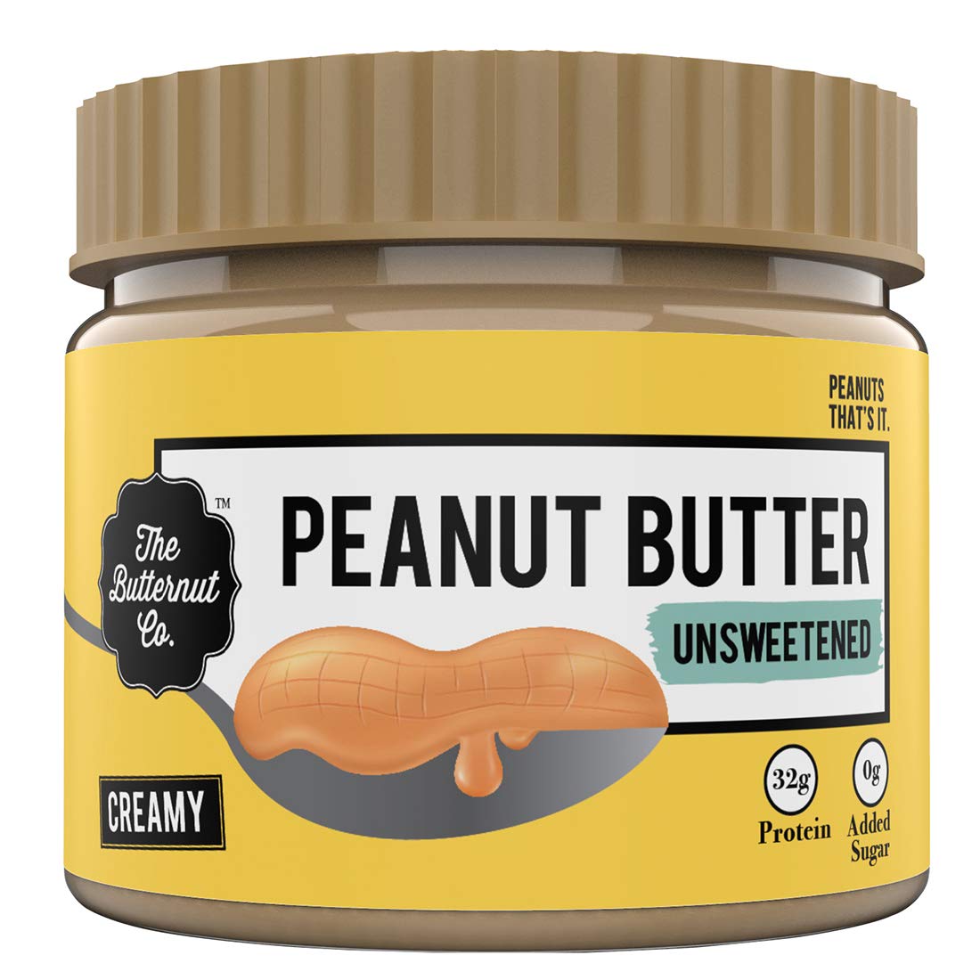THE BUTTERNUT CO. UNSWEETENED PEANUT BUTTER