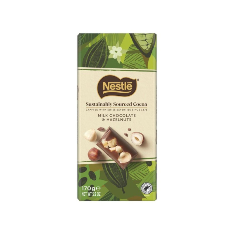 NESTLE MILK CHOCOLATE & HAZELNUTS