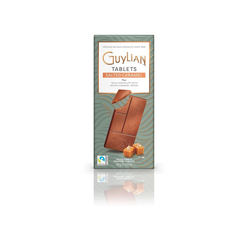 GUYLIAN SALTED CARAMEL MILK CHOCOLATE TABLETS
