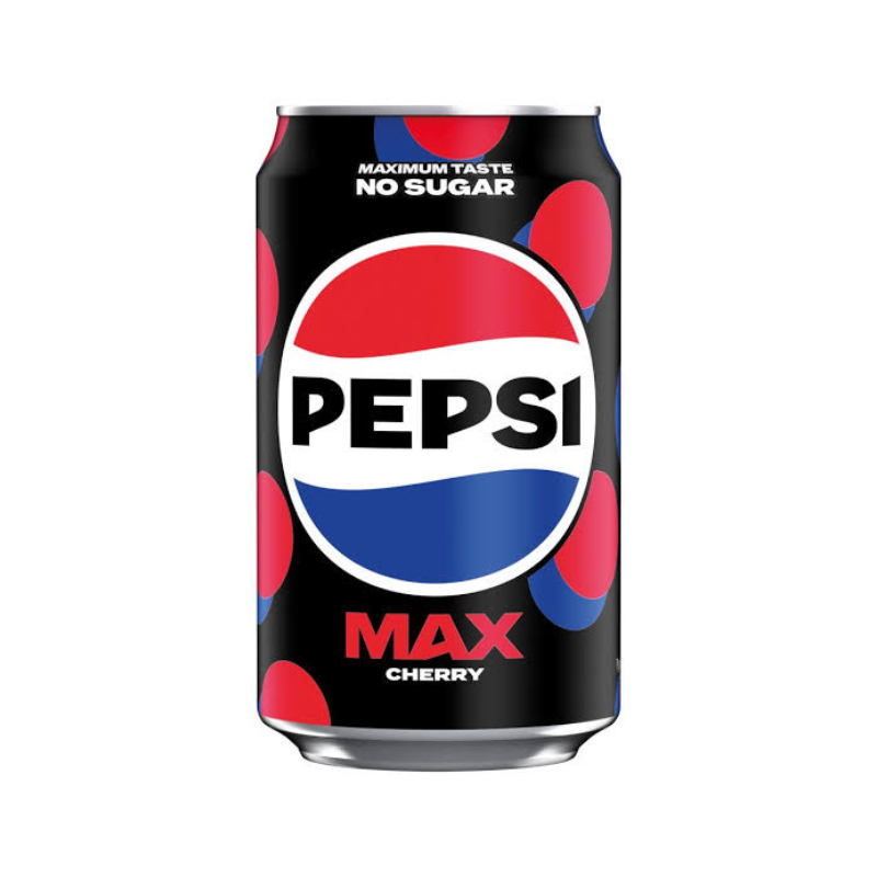 Pepsi Max Cherry Sugar Free bottle with cherry flavor label