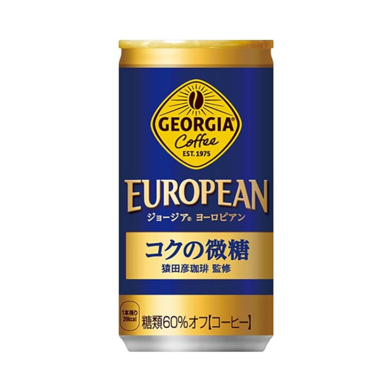 GEORGIA EUROPEAN LESS SUGAR COFFEE