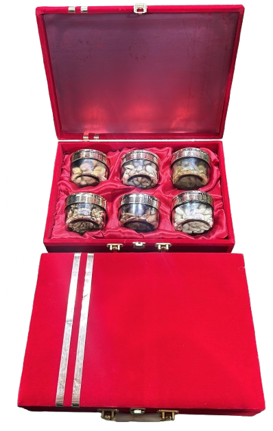 RED VELVET LOOK DRYFRUIT GIFT BOX
