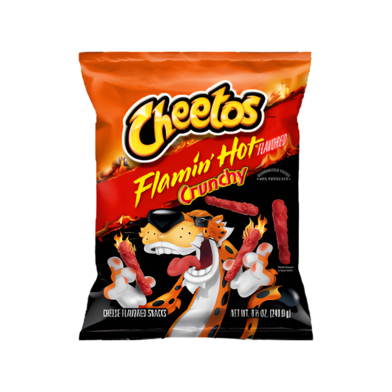 Cheetos Crunchy Flamin’ Hot – Spicy Cheese Flavoured Corn Snack