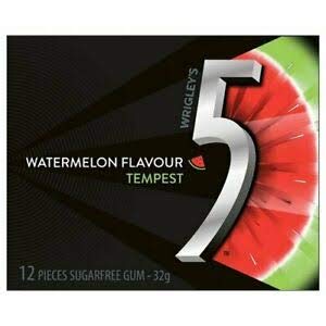 WRIGLEYS 5 GUM WATERMELON TEMPEST