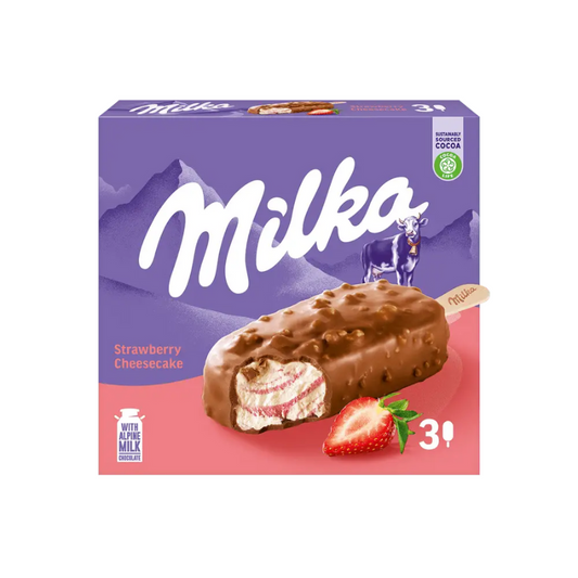 MILKA STRAWBERRY CHEESECAKE ICECREAM STICK