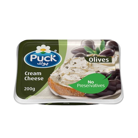 PUCK OLIVE FLAVOURED CREAM CHEESE