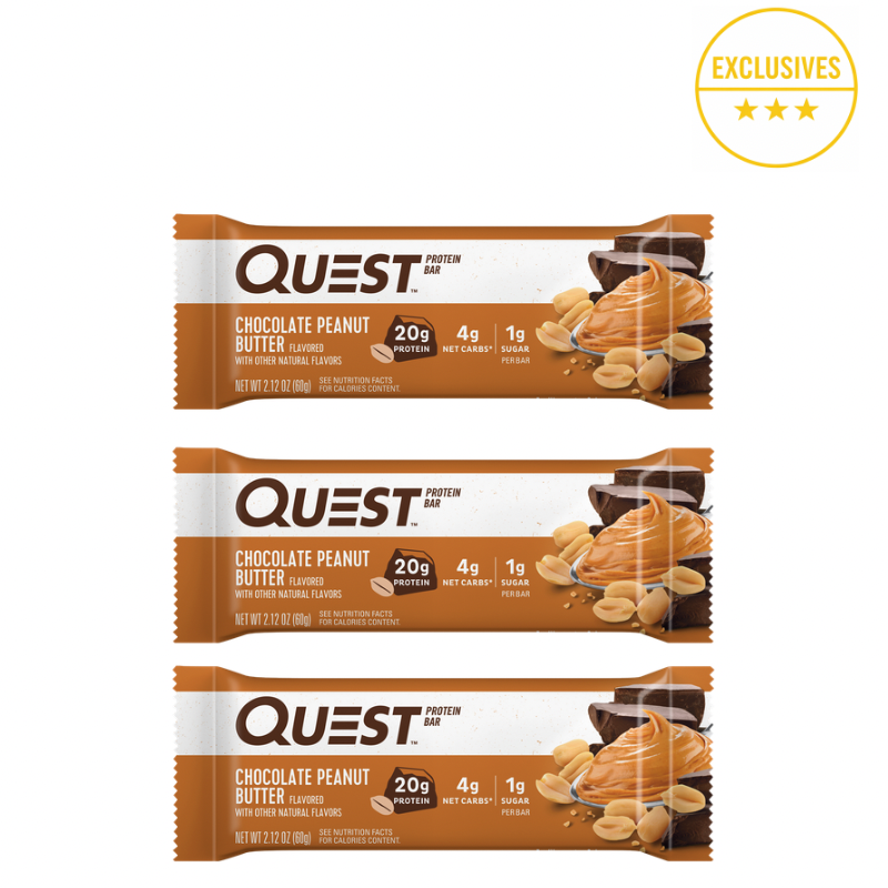 QUEST CHOCOLATE PEANUT BUTTER PROTEIN BARS