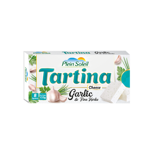 Plain Soleil Garlic & Fine Herbs Tartina Cheese Cubes – Herb-Infused Cheese Bites