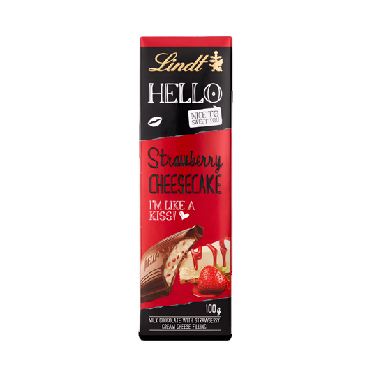 LINDT HELLO STRAWBERRY CHEESECAKE