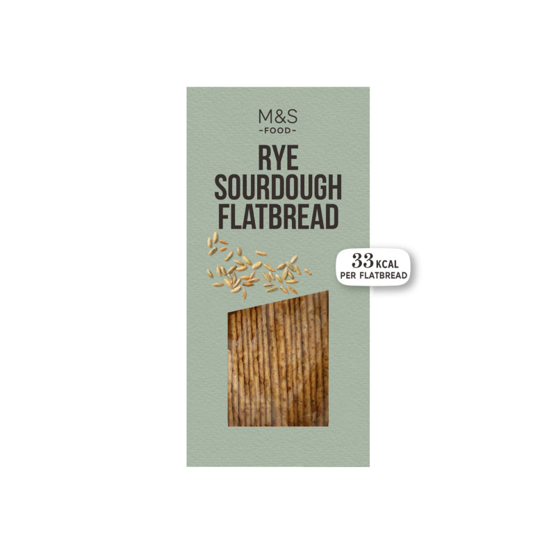 M&S RYE SOURDOUGH FLATBREAD