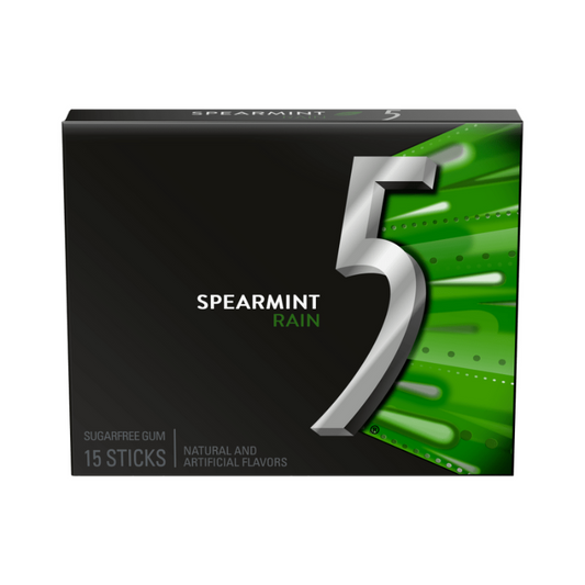 WRIGLEYS 5 GUM SPEARMINT RAIN