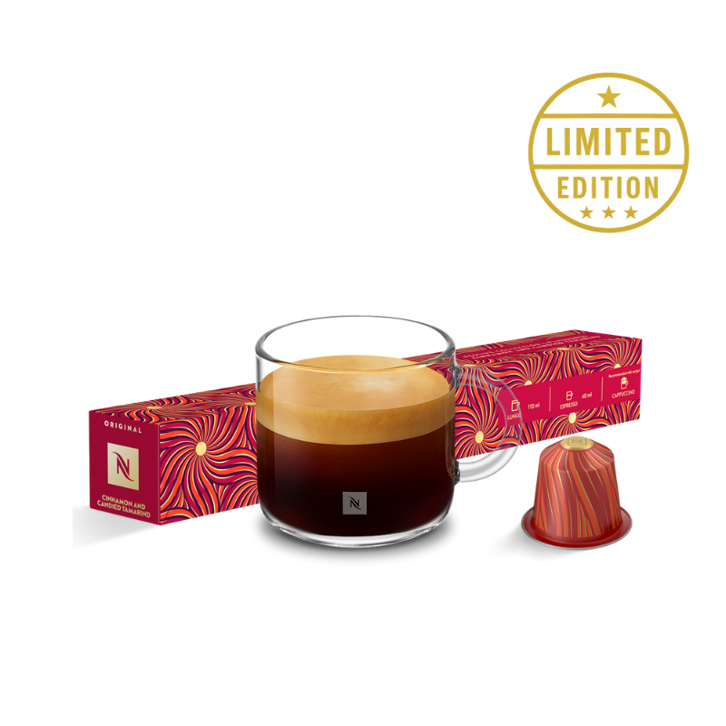 NESPRESSO CINNAMON AND CANDIED TAMARIND FLAVOURED COFFEE PODS