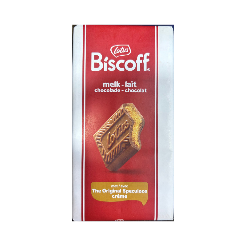 LOTUS BISCOFF SPECULOOS CRÈME IN MILK CHOCOLATE BAR