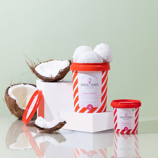Minus 30 Coconut Vegan Ice Cream Tub – Sugar Free