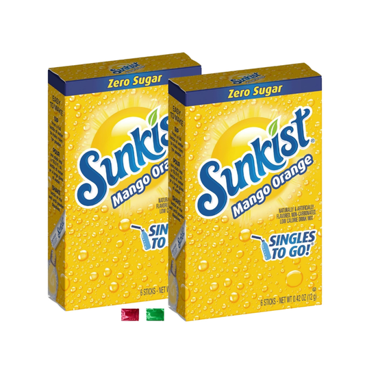 SUNKIST MANGO ORANGE ZERO SUGAR DRINK MIX