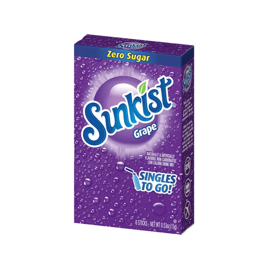 SUNKIST ZERO SUGAR GRAPE DRINK MIX