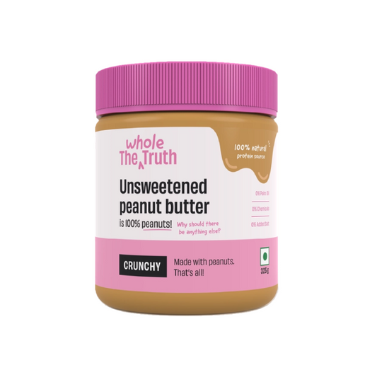 THE WHOLE TRUTH UNSWEETENED PEANUT BUTTER CRUNCHY