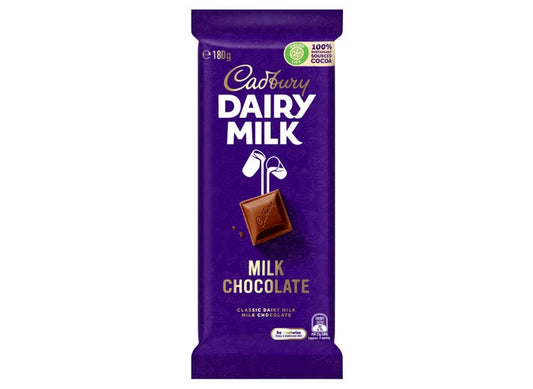 Cadbury Dairy Milk Plain Chocolate Bar – Made in Australia