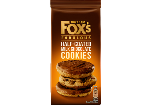 FOX’s HALF COATED MILK CHOCOLATE COOKIES