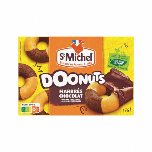ST MICHEL SOFT MARBLE CHOCOLATE DONUTS