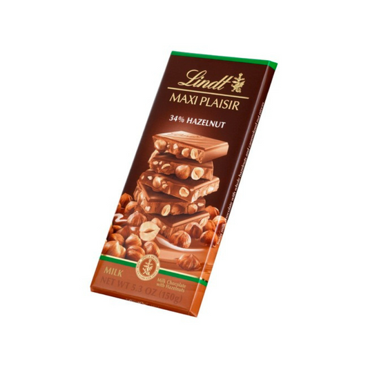 LINDT MAXI PLAISIR 34% HAZELNUT MILK CHOCOLATE