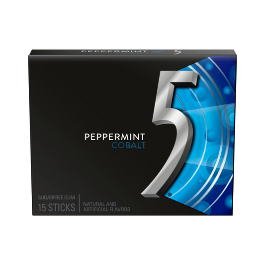 WRIGLEYS 5 GUM PEPPERMINT COBALT