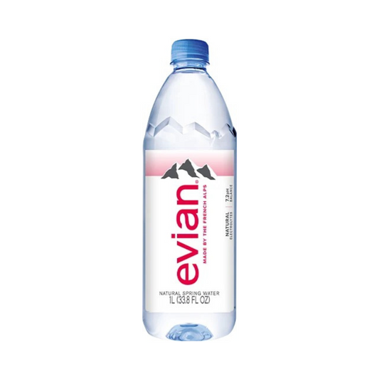 Evian 1L Natural Mineral Water Bottle