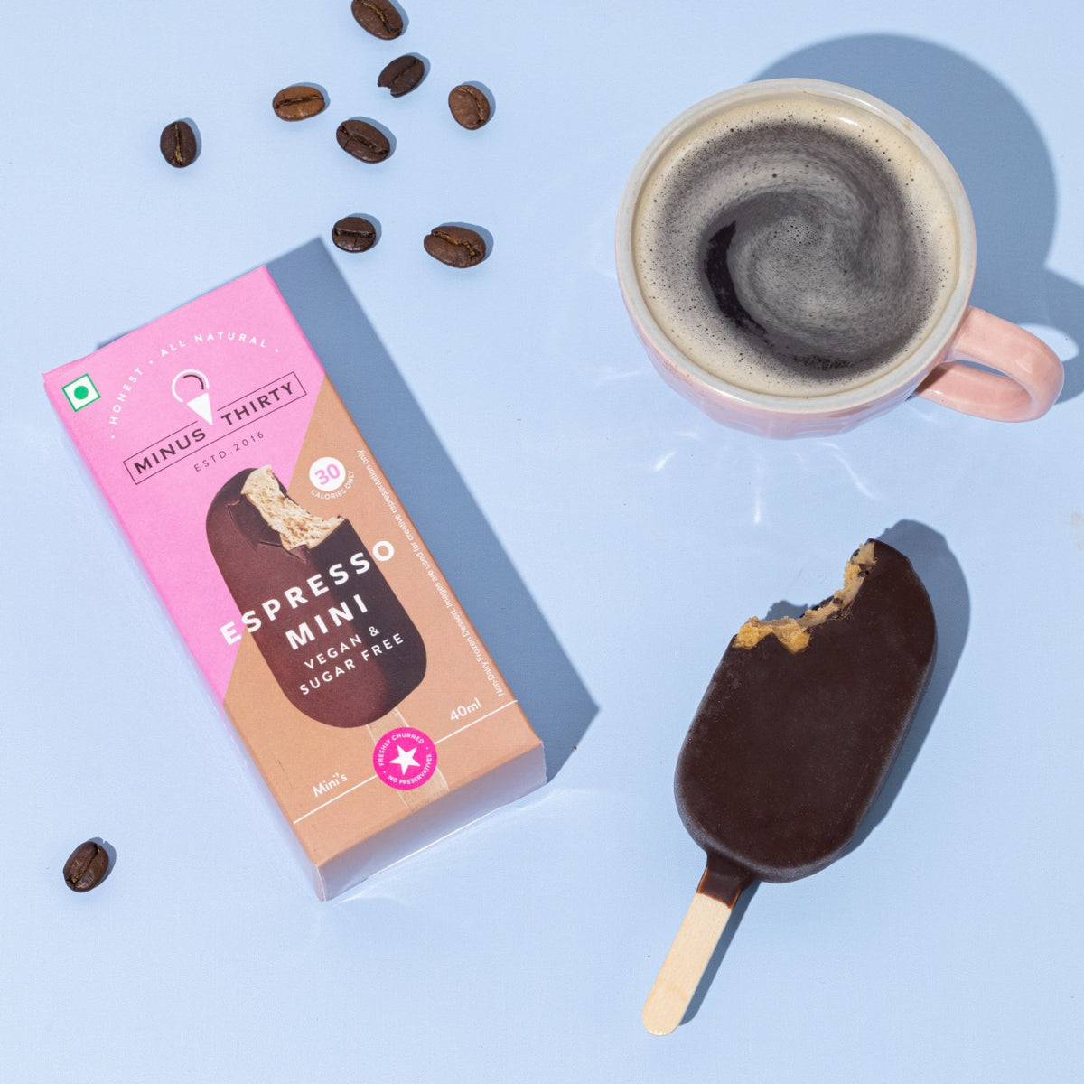 Minus 30 Espresso Vegan Sugar-Free Mini Ice Cream Stick