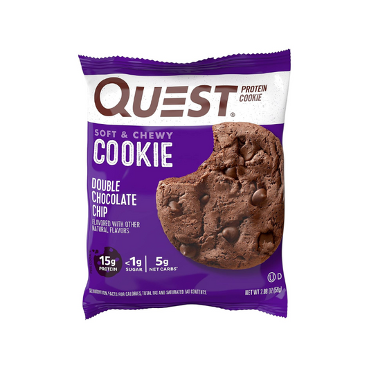 QUEST DOUBLE CHOCOLATE CHIP PROTEIN COOKIE