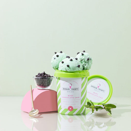 Minus 30 Mint Chocolate Chip Vegan Ice Cream Tub