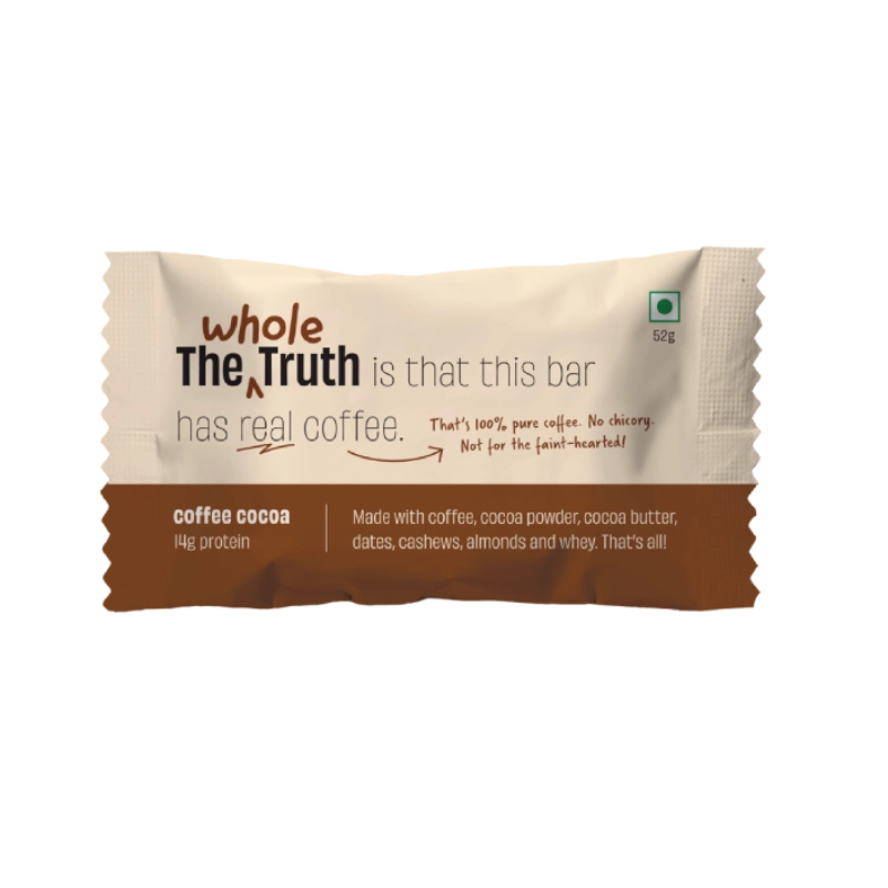 THE WHOLE TRUTH COFFEE COCOA PROTEIN BAR