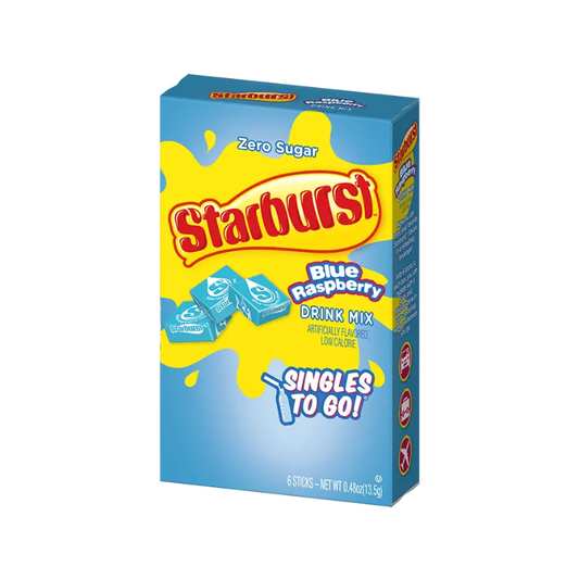 STARBURST ZERO SUGAR BLUE RASPBERRY DRINK MIX