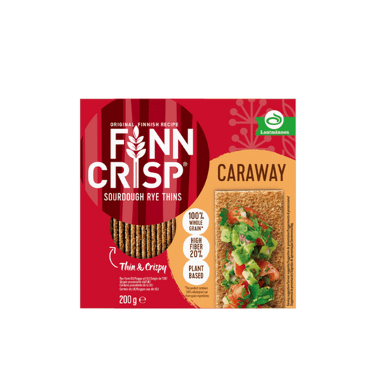 FINN CRISP CARAWAY SOURDOUGH RYE THINS