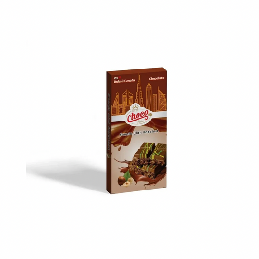 Choco Palace Kunafa with Hazelnut – Hazelnut Chocolate Bar with Arabic Kunafa

