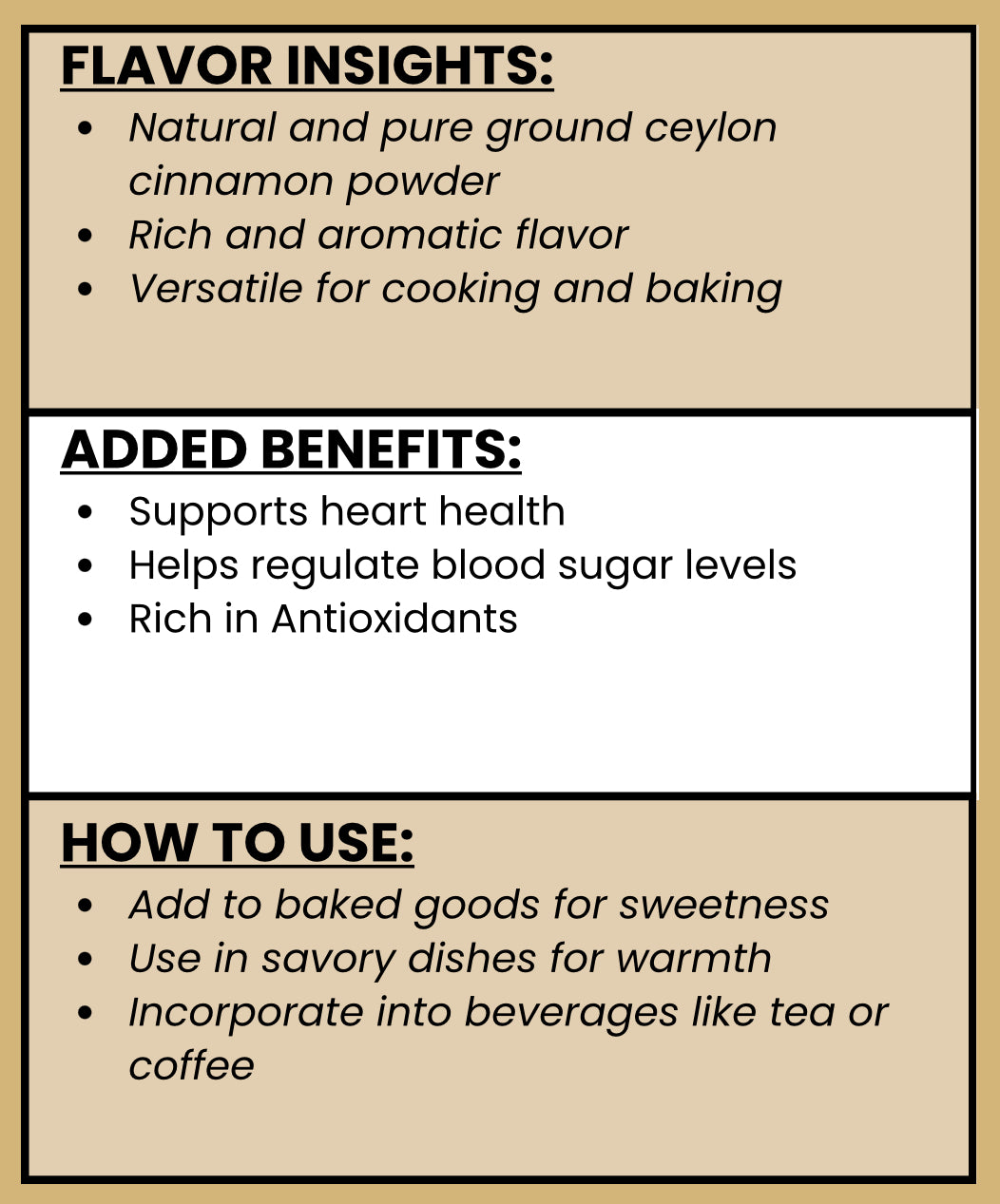 SPICE VAULT CEYLON CINNAMON POWDER