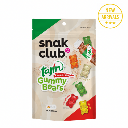 SNACK CLUB TAJIN CHILLI LIME GUMMY BEARS (VEGAN)