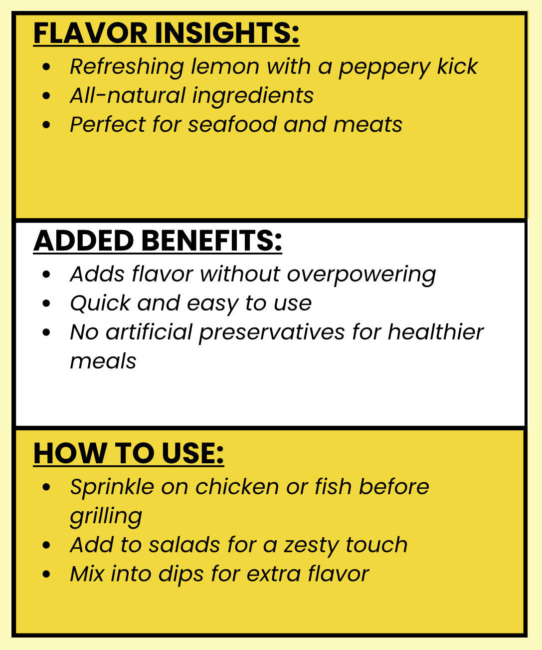SPICE VAULT LEMON PEPPER SEASONING