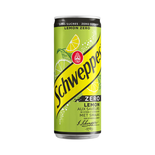Schweppes Zero Sugar Lemon Sparkling Drink – Amiri Foods Mumbai