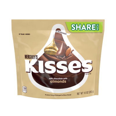 HERSHEY’s KISSES MILK CHOCOLATE WITH ALMONDS
