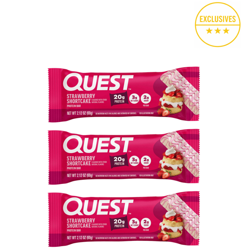 QUEST STRAWBERRY SHORTCAKE PROTEIN BARS