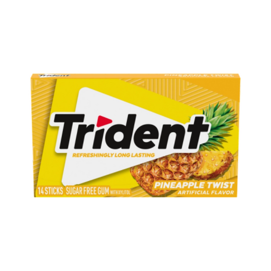 TRIDENT PINEAPPLE TWIST SUGAR FREE GUM