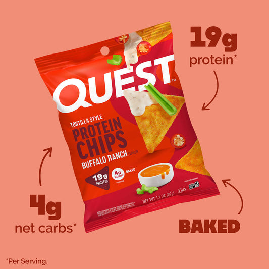 QUEST HIGH PROTEIN BUFFALO RANCH TORTILLA CHIPS (🇺🇸)