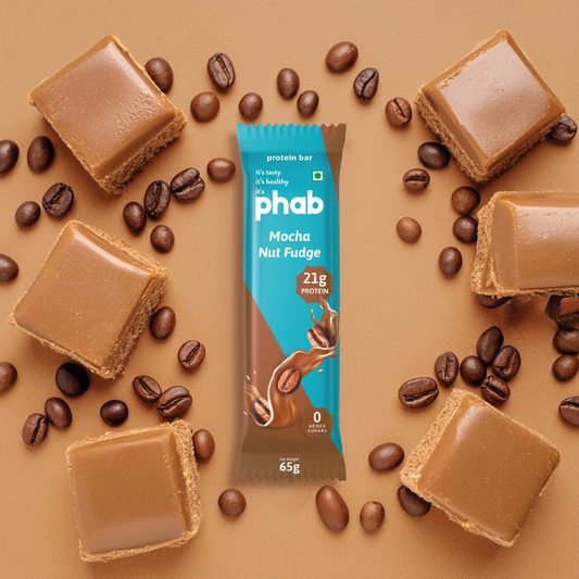 PHAB MOCHA NUT FUDGE 21g PROTEIN BAR