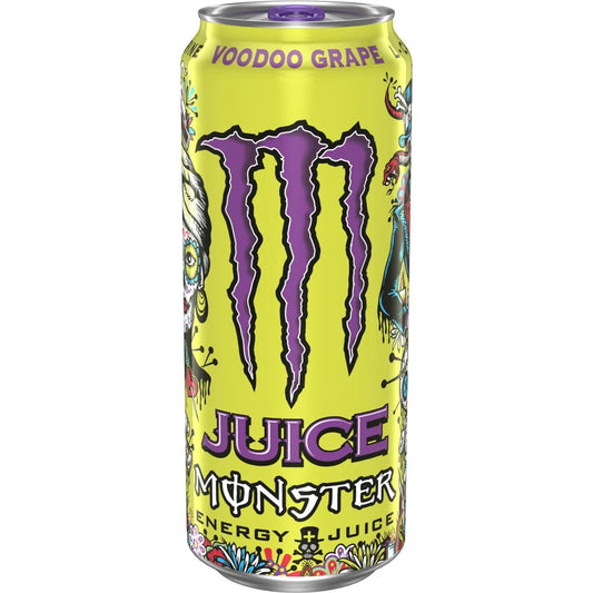 MONSTER JUICE VOODOO GRAPE ENERGY DRINK ( PURPLE CAP )