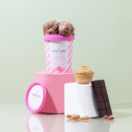Minus 30 Dark Chocolate Peanut Butter Vegan Ice Cream Tub