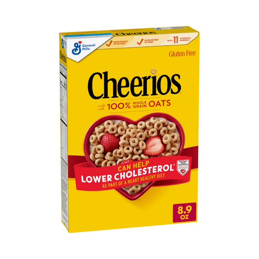 Cheerios Whole Grain Cereal – Breakfast Cereal Box
