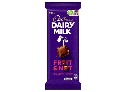 Cadbury Dairy Milk Fruit & Nut Bar – Australian Chocolate
